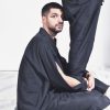 شومیز مموری آستین چاک دار  مشکی CHBLSBLK(256) - Image 2
