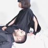 شومیز مموری آستین چاک دار  مشکی CHBLSBLK(256) - Image 3